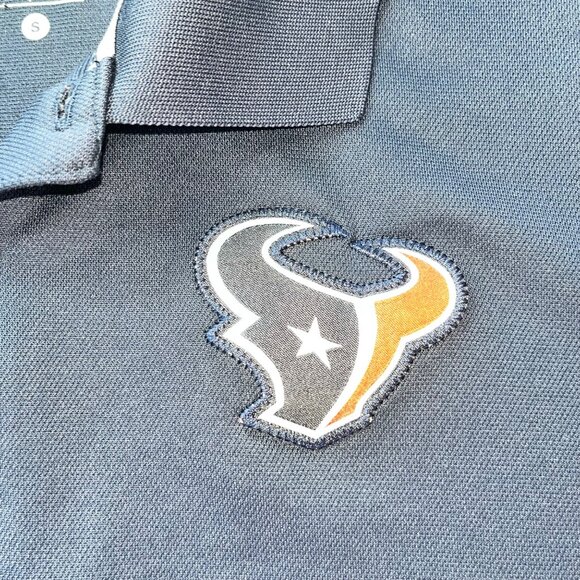Houston Texans Nike Dri-Fit Polo Shirt S Navy & Red NFL Training Equipment Appar - Picture 4 of 10